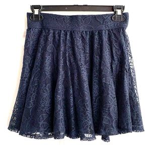 Hollister skater skirt small navy blue